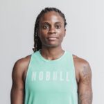 Nobull レディースハイネックタンクトップ(明るい色) アクア