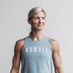 Nobull レディースハイネックタンクトップ（旬色）スレート