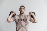 Nobull Men's Tee (タイダイ) Tan & Cafe