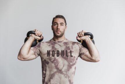 Nobull Men's Tee (タイダイ) Tan & Cafe