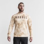Nobullメンズクルースウェットシャツ（タイダイ）アイボリー