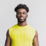 NobullメンズノースリーブTシャツ（ネオン）イエロー