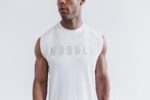 NobullメンズノースリーブTシャツ（定番カラー）ホワイト