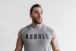NobullメンズノースリーブTシャツ（定番カラー）グレー