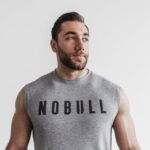 NobullメンズノースリーブTシャツ（定番カラー）グレー