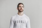 NobullメンズロングスリーブTシャツ（迷彩）ホワイト - 画像 (3)