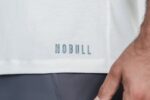 NobullメンズVネックTシャツホワイト - 画像 (2)