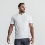 NobullメンズVネックTシャツホワイト