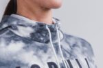 Nobullレディースパーカー（絞り染め）白 - 画像 (2)