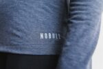 Nobullレディースロングスリーブティーネイビー - 画像 (3)