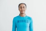 Nobullレディースロングスリーブティー（ネオン）ブルー - 画像 (3)