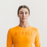 Nobullレディースロングスリーブティー（ネオン）オレンジ