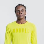 Nobullレディースロングスリーブティー（ネオン）イエロー